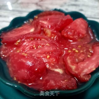 冰镇糖番茄的做法步调：6