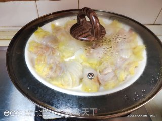 娃娃菜蒸肉的做法步调：4