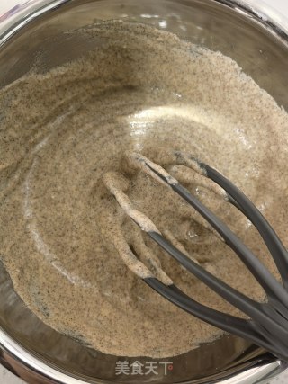 #早饭#不消挨收收酵的蔓越莓蓝莓喷鼻蕉齐麦蛋糕的做法步调：8