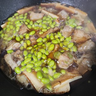 喷鼻干毛豆烧胁排的做法步调：7
