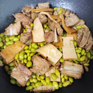 喷鼻干毛豆烧胁排的做法步调：8