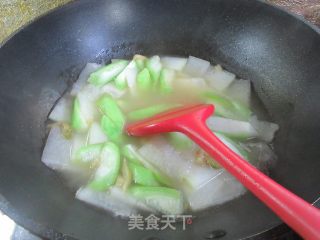 榨菜丝单瓜汤的做法步调：10
