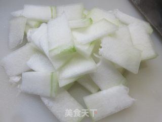 榨菜丝单瓜汤的做法步调：3