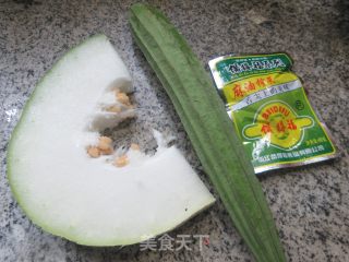 榨菜丝单瓜汤的做法步调：1