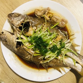 浑蒸黄花鱼的做法步调：14