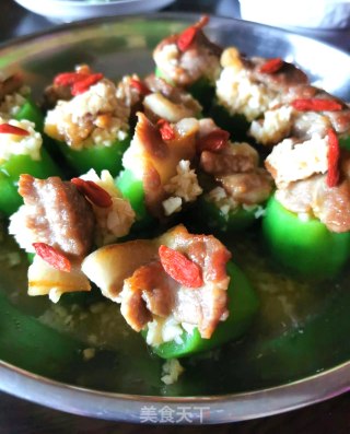 丝瓜蒜蓉蒸肉片的做法步调：12