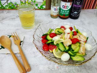 刘畊宏女孩加脂必吃好食/蔬果虾球沙推的做法步调：8