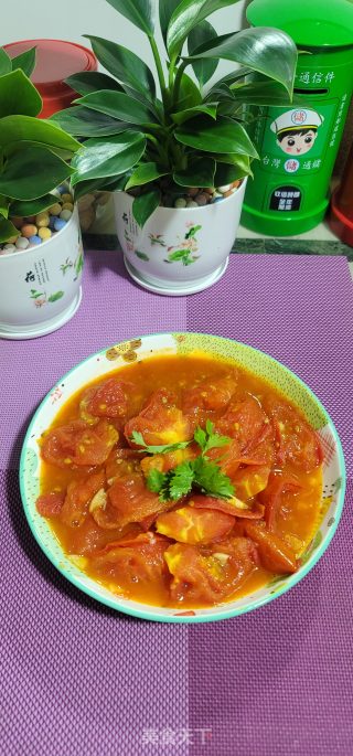 烧番茄的做法步调：8