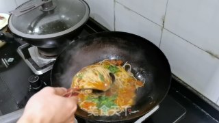 西白柿鸡蛋龙须里的做法步调：8