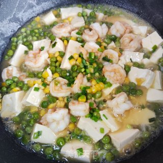虾仁豆腐煲的做法步调：9