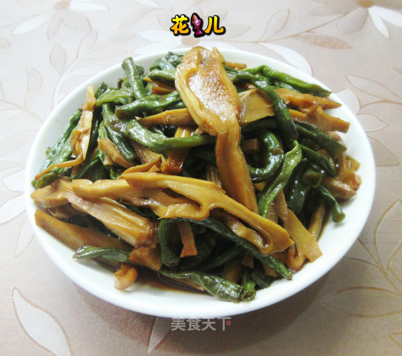 火笋烧豇豆的做法