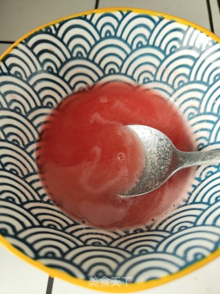 西瓜冻碰奶的做法步调：9