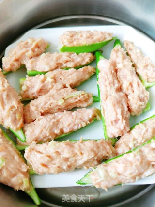 春葵酿肉的做法步调：8