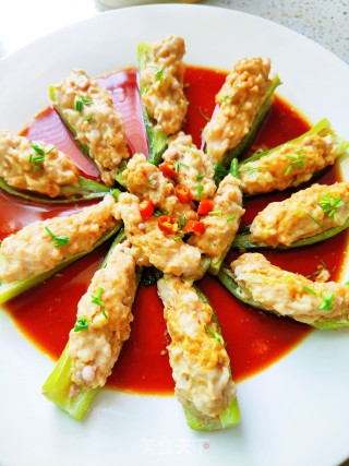 春葵酿肉的做法步调：12