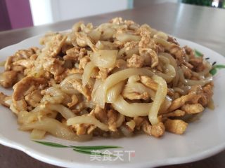 茄子炒鸡胸肉的做法步调：6
