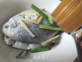 浑蒸鲳鱼的做法步调：4