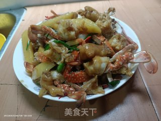 蟹肉煲的做法步调：15