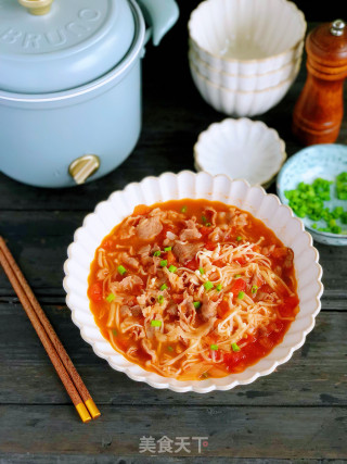 浓汤番茄肥牛卷的做法步调：7