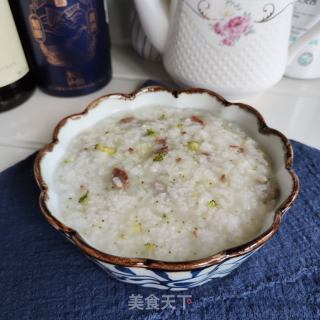时蔬肉终粥的做法步调：8