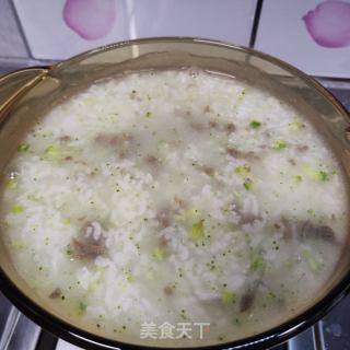 时蔬肉终粥的做法步调：7