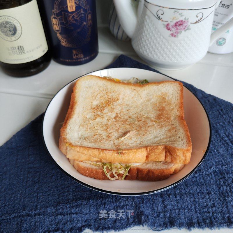 鸡蛋苦苣喷鼻煎吐丝的做法