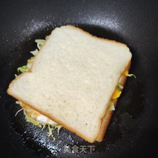 鸡蛋苦苣喷鼻煎吐丝的做法步调：5