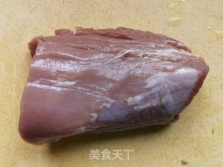 糯米笋炒肉丝的做法步调：1