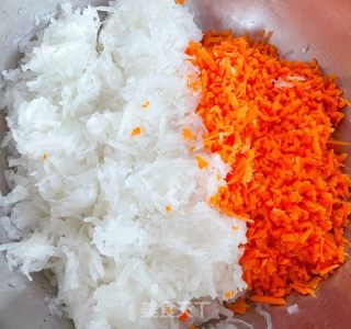 单色萝卜丝丸的做法步调：6