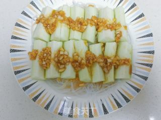 蒜蓉粉丝蒸丝瓜的做法步调：8