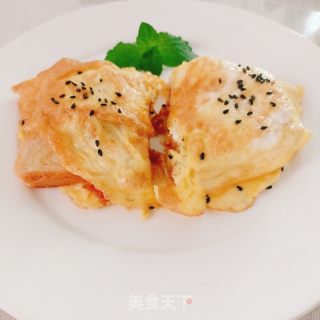 鸡蛋煎吐司的做法步调：13