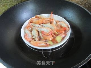 浑蒸年夜头虾的做法步调：6