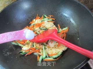 单丝炒鸡蛋的做法步调：7