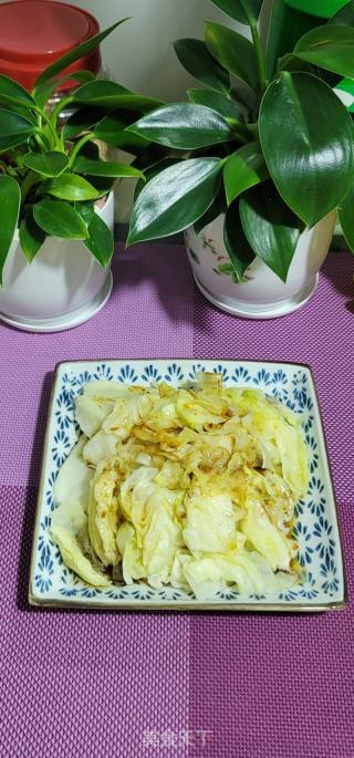 葱油淋脚撕包菜的做法步调：8