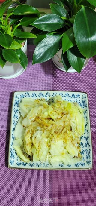葱油淋脚撕包菜的做法步调：7