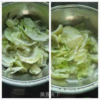 葱油淋脚撕包菜的做法步调：4