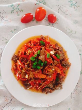 小炒牛肉的做法步调：9
