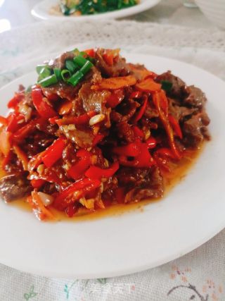小炒牛肉的做法步调：8