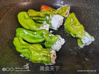 青椒酿肉的做法步调：4