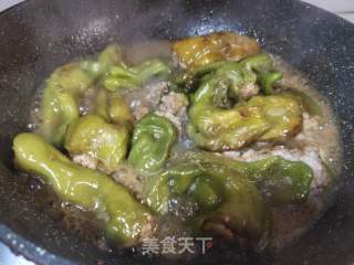 青椒酿肉的做法步调：8