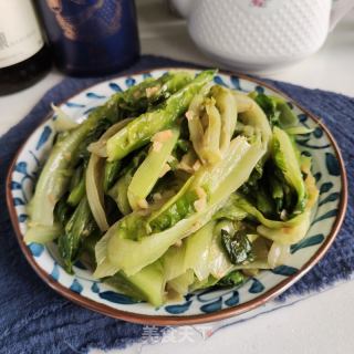 蒜蓉炒死菜的做法步调：7