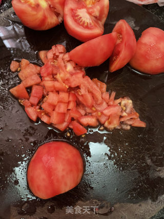 番茄牛肉酱拌里的做法步调：5