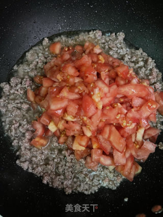 番茄牛肉酱拌里的做法步调：7