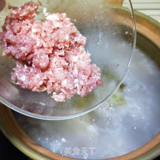 肉沫瑶柱板栗粥的做法步调：9