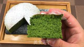 抹茶古早蛋糕，心感云朵般细致，抹茶味清爽而共同。的做法步调：22