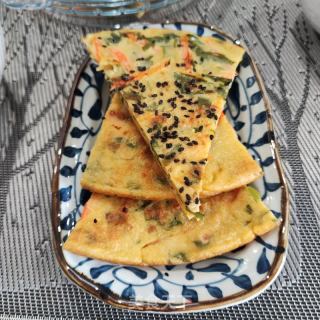 喷鼻煎鸡蛋饹饼的做法步调：9