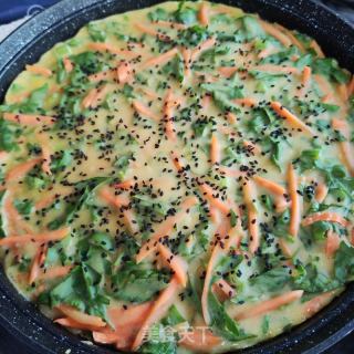 喷鼻煎鸡蛋饹饼的做法步调：7