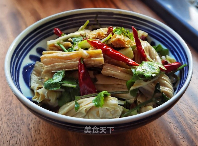 凉拌腐竹的做法