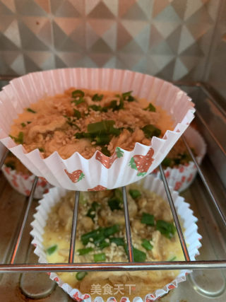 喷鼻蔥肉紧玉米蛋糕的做法步调：7