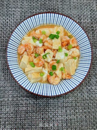 虾仁豆腐的做法步调：10
