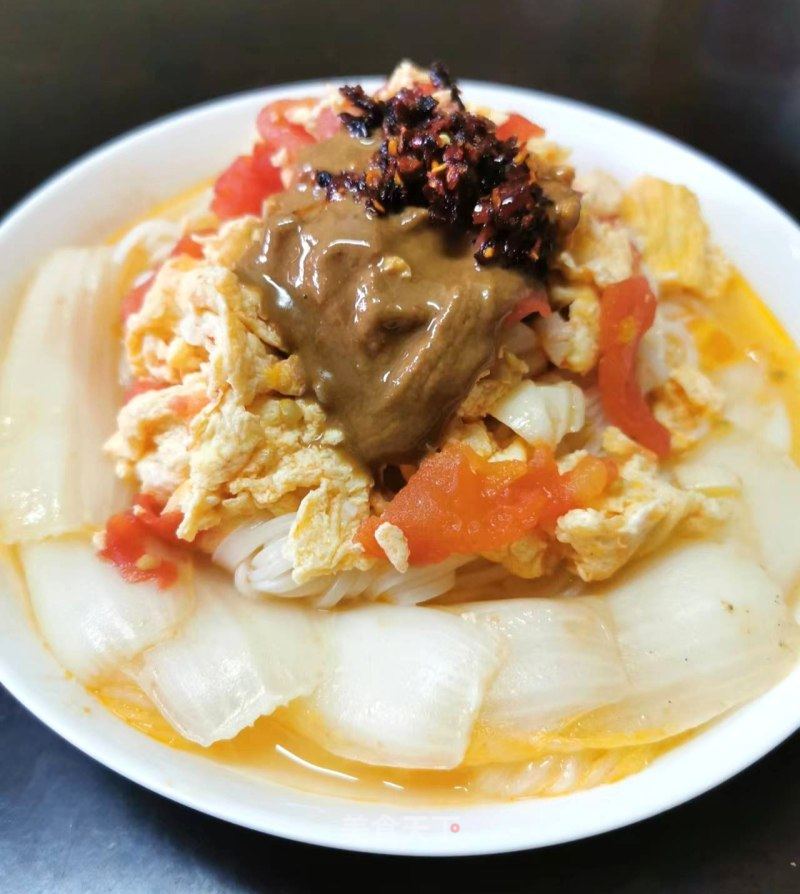 西白柿鸡蛋里的做法